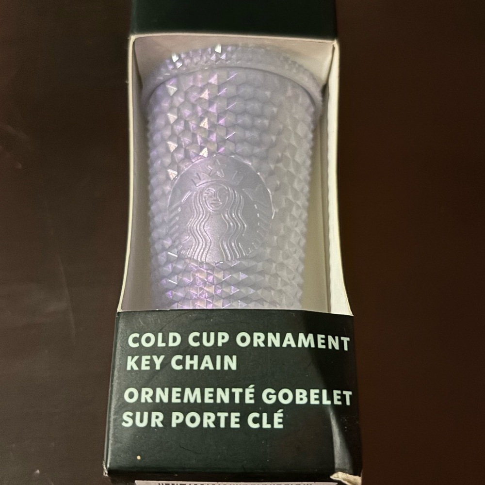 Starbucks Iridescent Purple Key Chain Cup